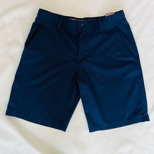 Under Armour boys kids navy blue golf style shorts L